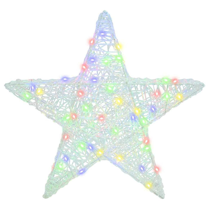 Stea 3D cu 50 LED Multicolour 55 x 53.5 x 10 cm Acril - WALTI WALTI
