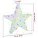Stea 3D cu 50 LED Multicolour 55 x 53.5 x 10 cm Acril - WALTI WALTI