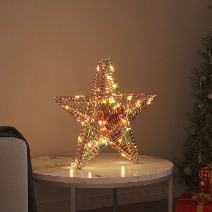 Stea 3D cu 50 LED Alb cald 55 x 52.5 x 9 cm PET - WALTI WALTI