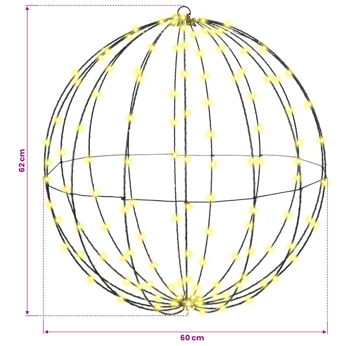 Bola Alb cald 60 x 60 x 62 cm Metal 192 LED-uri - WALTI WALTI