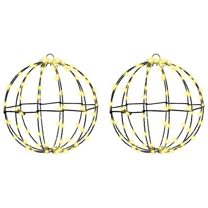 Bola cu 192 LED 2 pcs Alb cald 30 x 30 x 32 cm Metal - WALTI WALTI