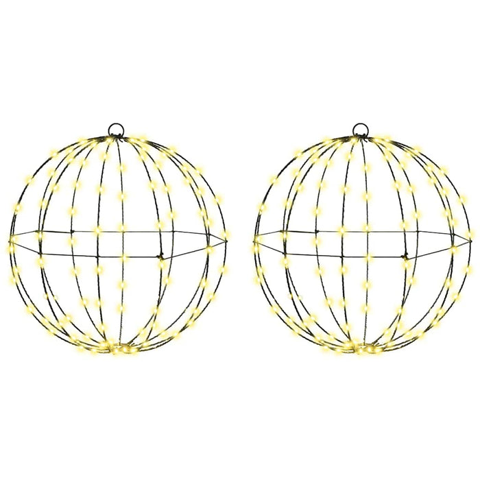 Bola 2 buc. 192 LED-uri Alb cald 40 x 40 x 43,5 cm Metal WALTI