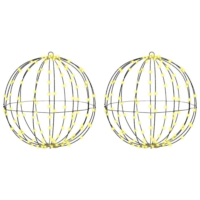 Bola 2 buc. Alb cald 50 x 50 x 52 cm Metal 320 LED-uri WALTI
