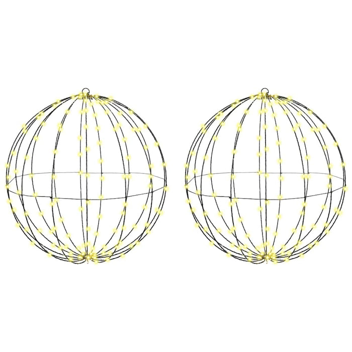Bola 2 buc. Alb cald 60 x 60 x 62 cm Metal 384 LED-uri WALTI