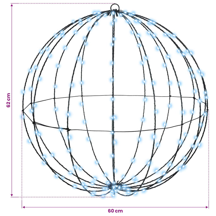 Bola Alb rece 60 x 60 x 62 cm Metal 192 LED-uri WALTI