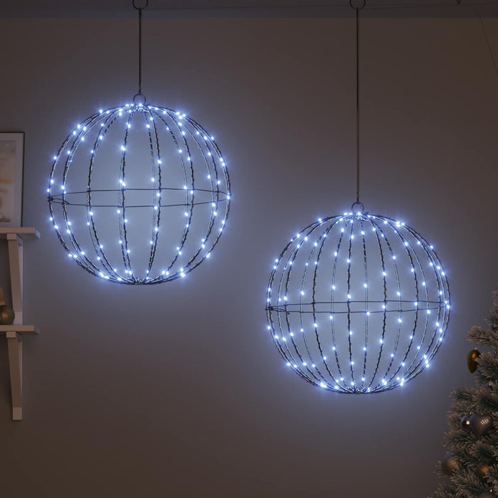 Bola 2 buc. Alb rece 50 x 50 x 52 cm Metal 320 LED-uri - WALTI WALTI