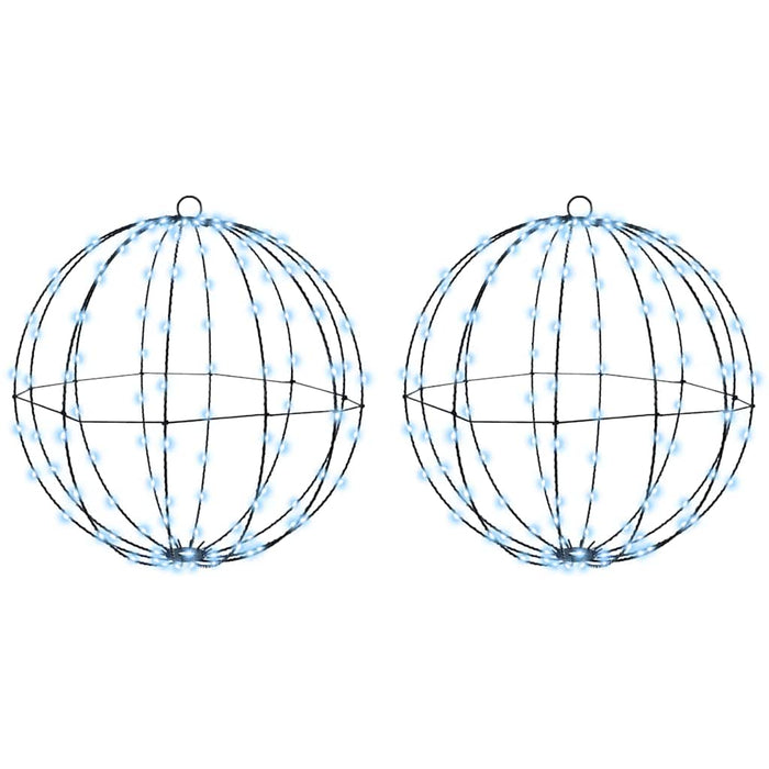 Bola 2 buc. Alb rece 50 x 50 x 52 cm Metal 320 LED-uri - WALTI WALTI