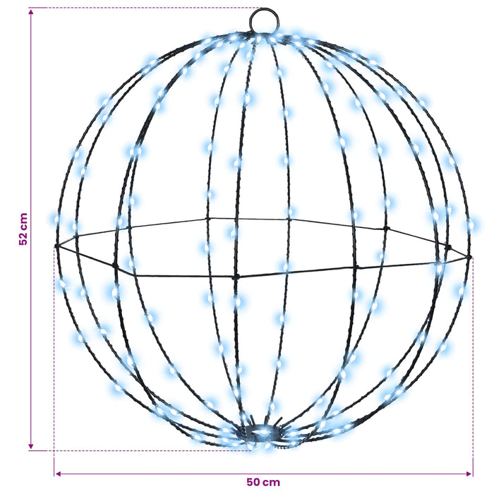 Bola 2 buc. Alb rece 50 x 50 x 52 cm Metal 320 LED-uri - WALTI WALTI