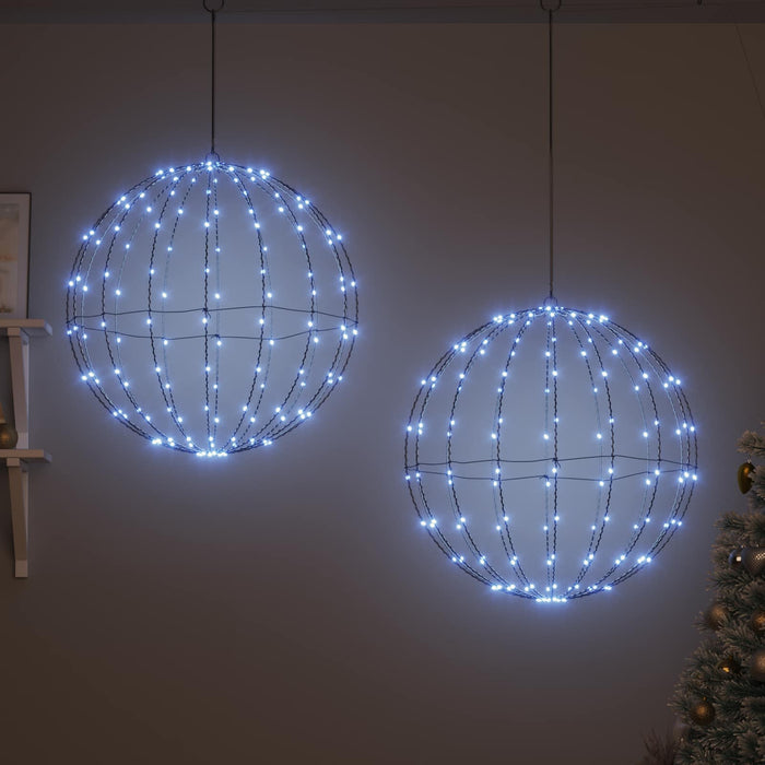 Bola 2 buc. Alb rece 60 x 60 x 62 cm Metal 384 LED-uri - WALTI WALTI