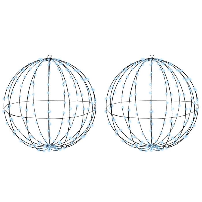 Bola 2 buc. Alb rece 60 x 60 x 62 cm Metal 384 LED-uri - WALTI WALTI