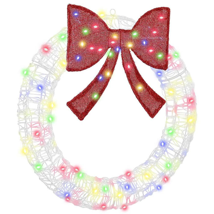 Coroană cu lumini cu bandă LED Multicolour 75 cm Acril - WALTI WALTI