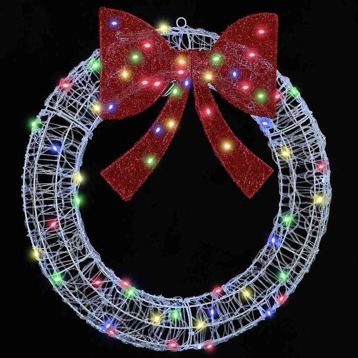 Coroană cu lumini cu bandă LED Multicolour 75 cm Acril - WALTI WALTI