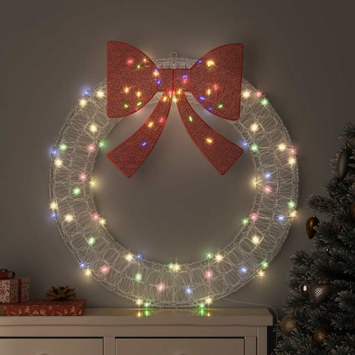Coroană cu 80 LED Multicolour 92 x 92 x 9,5 cm Acril - WALTI WALTI