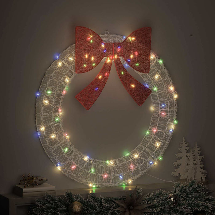 Coroană cu 80 LED Multicolour 92 x 92 x 9,5 cm Acril - WALTI WALTI