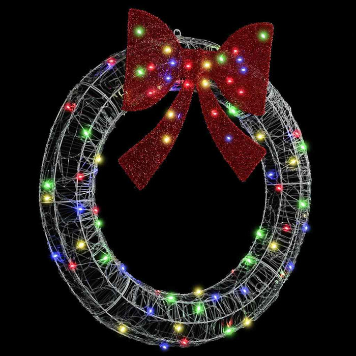 Coroană cu 80 LED Multicolour 92 x 92 x 9,5 cm Acril - WALTI WALTI