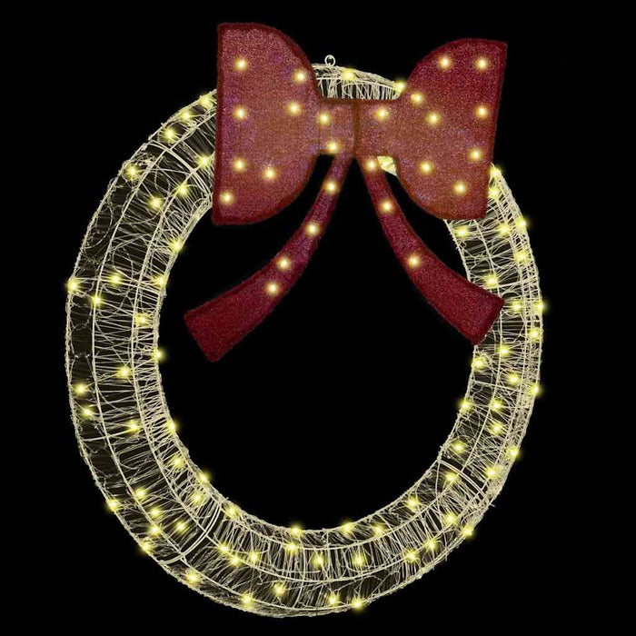 Coroană cu lumini cu bandă LED Alb cald 120 cm Acril - WALTI WALTI