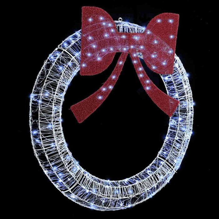 Coroană cu lumini cu bandă LED Alb rece 120 cm Acril - WALTI WALTI