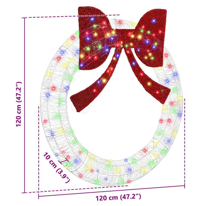 Coroană cu lumini cu bandă LED Multicolour 120 cm Acril - WALTI WALTI