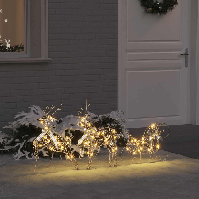Reni LED cu 60 LED 3 pcs Alb cald PET - WALTI WALTI