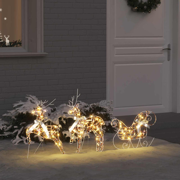 Reni LED cu 60 LED 3 pcs Alb cald PET - WALTI WALTI