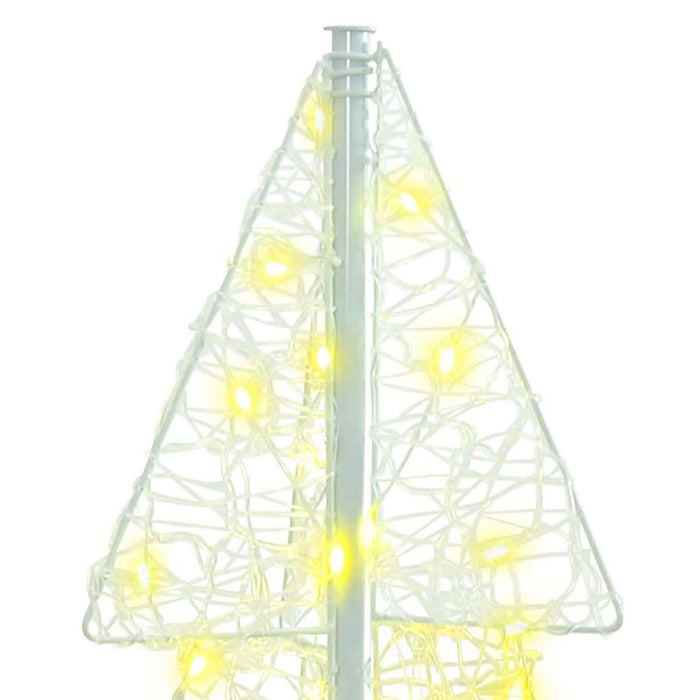 Brad de Crăciun cu 100 LED Alb cald 120 cm Acril - WALTI WALTI