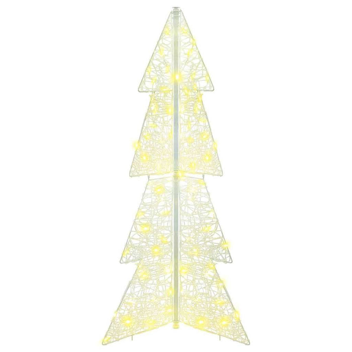 Brad de Crăciun cu 100 LED Alb cald 120 cm Acril - WALTI WALTI