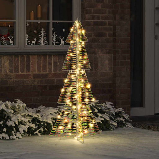 Brad de Crăciun cu 100 LED Alb cald 120 cm PET - WALTI WALTI