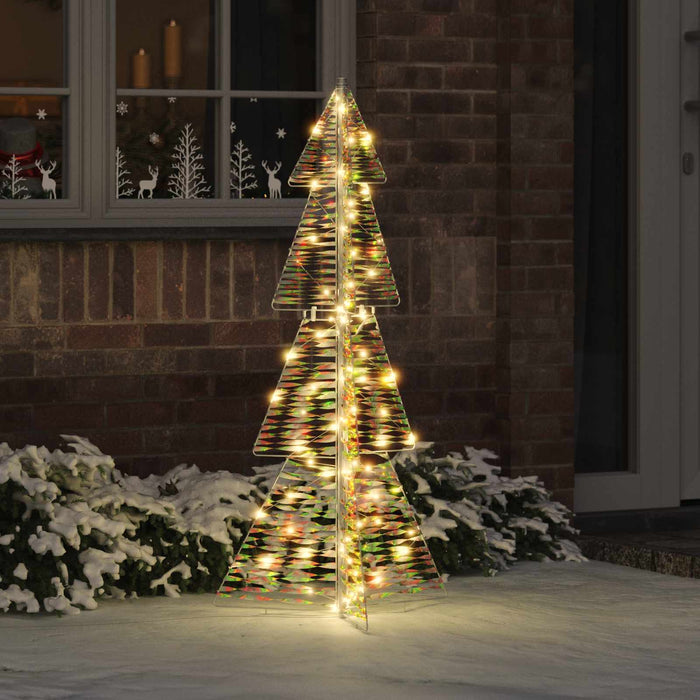 Brad de Crăciun cu 100 LED Alb cald 120 cm PET - WALTI WALTI