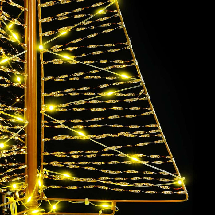 Brad de Crăciun cu 160 LED Alb cald 150 cm PET - WALTI WALTI