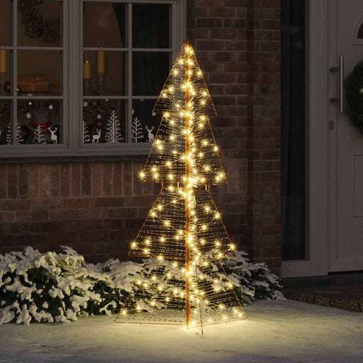 Brad de Crăciun cu 160 LED Alb cald 150 cm PET - WALTI WALTI