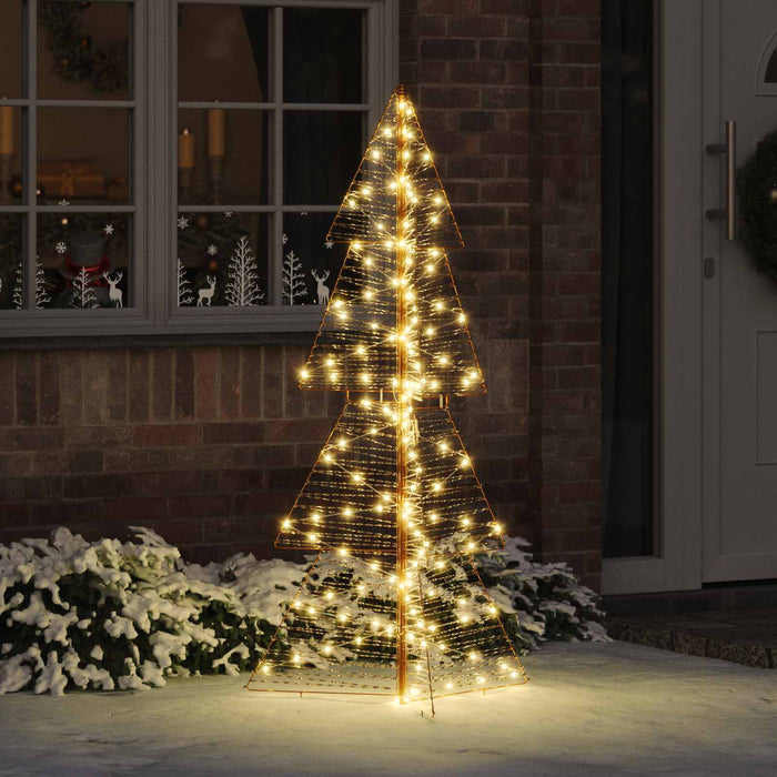 Brad de Crăciun cu 160 LED Alb cald 150 cm PET - WALTI WALTI