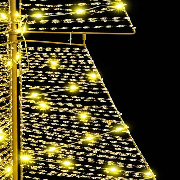 Brad de Crăciun cu 240 LED Alb cald 180 cm PET - WALTI WALTI