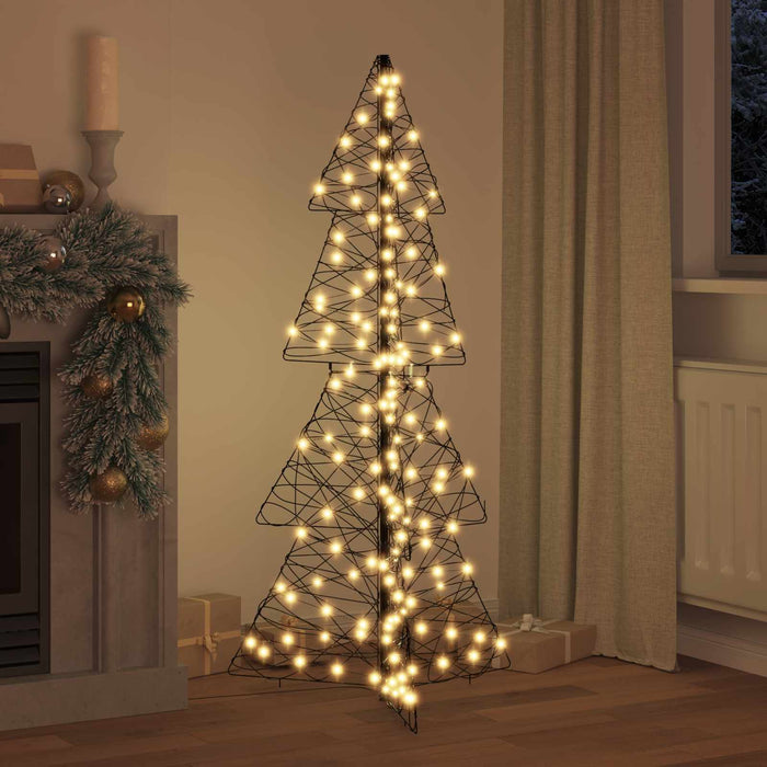 Brad de Crăciun cu 160 LED Alb cald 150 cm Ratan - WALTI WALTI