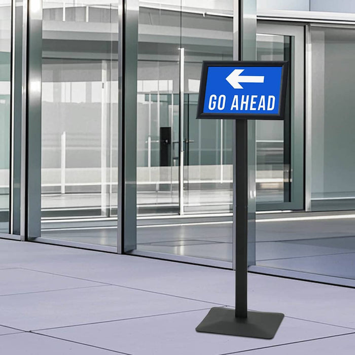 Suport poster tip pedestal a4 Fontă Negru WALTI