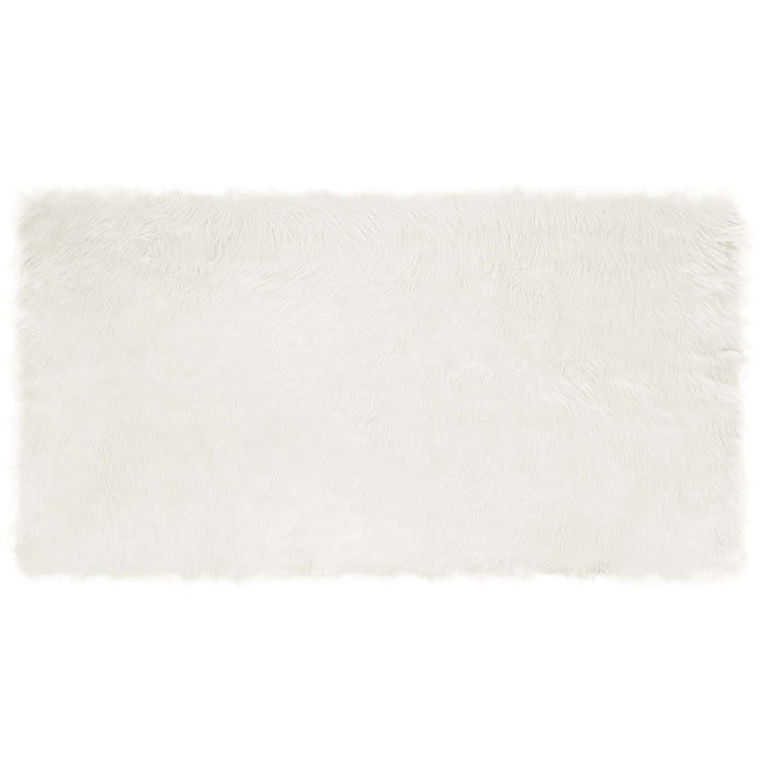 Covor din Lână Faux Tafalla Alb 80 x 150 cm Poliester - WALTI WALTI