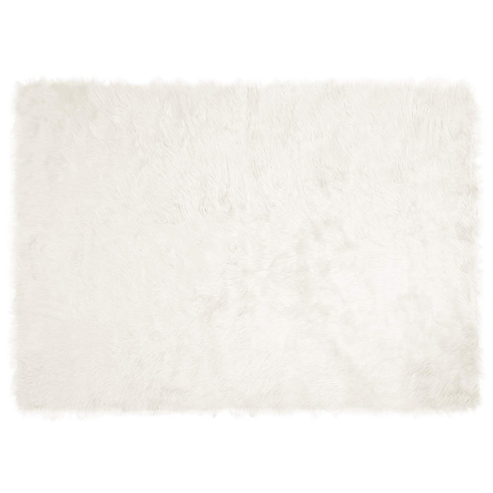 Covor din Lână Faux Tafalla Alb 120 x 170 cm Poliester - WALTI WALTI