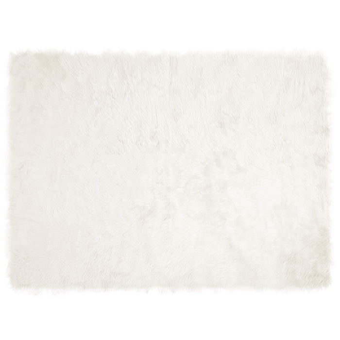 Covor din Lână Faux Tafalla Alb 160 x 230 cm Poliester - WALTI WALTI
