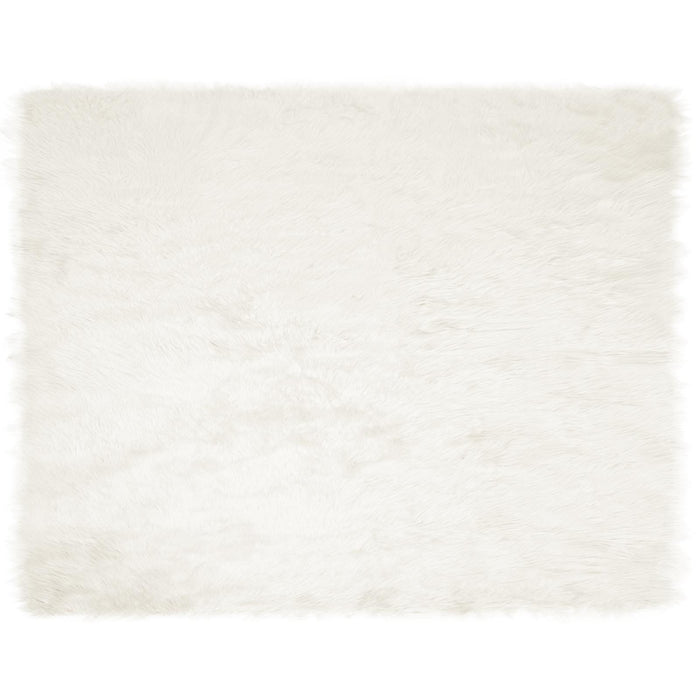 Covor din Lână Faux Tafalla Alb 200 x 280 cm Poliester - WALTI WALTI