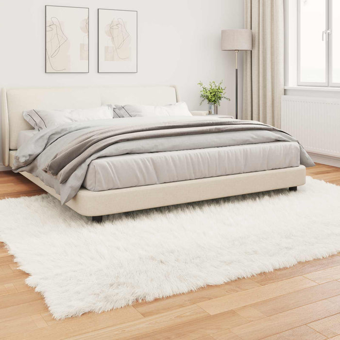 Covor din Lână Faux Tafalla Alb 240 x 340 cm Poliester - WALTI WALTI