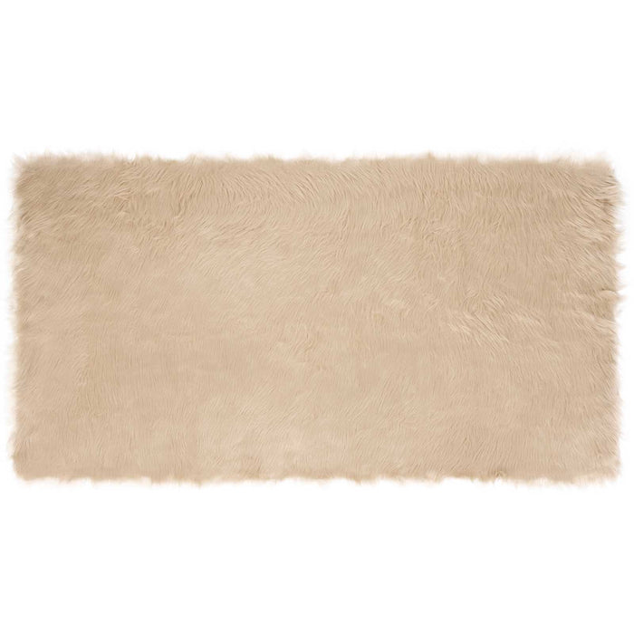 Covor din Lână Faux Tafalla Bej 80 x 150 cm Poliester - WALTI WALTI