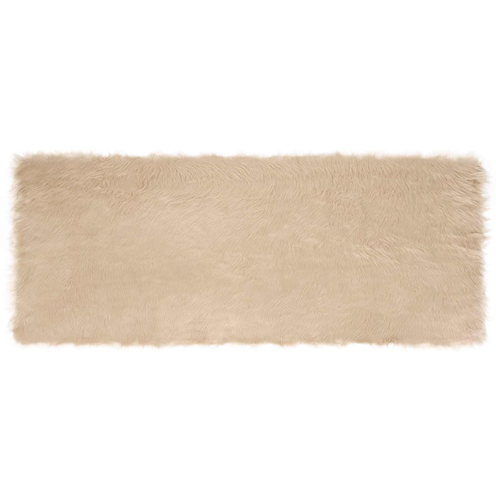 Covor din Lână Faux Tafalla Bej 80 x 200 cm Poliester - WALTI WALTI