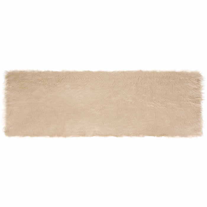 Covor din Lână Faux Tafalla Bej 80 x 250 cm Poliester - WALTI WALTI