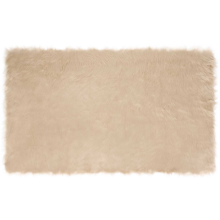 Covor din Lână Faux Tafalla Bej 100 x 200 cm Poliester - WALTI WALTI