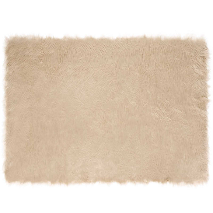 Covor din Lână Faux Tafalla Bej 120 x 170 cm Poliester - WALTI WALTI