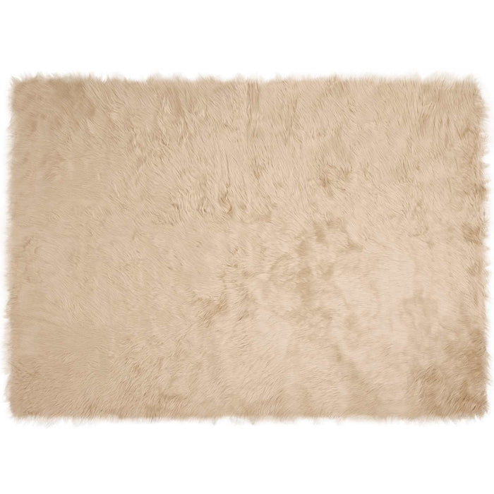 Covor din Lână Faux Tafalla Bej 160 x 230 cm Poliester - WALTI WALTI