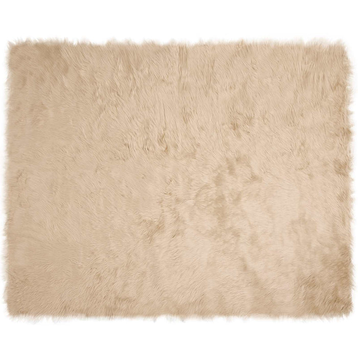 Covor din Lână Faux Tafalla Bej 200 x 280 cm Poliester - WALTI WALTI