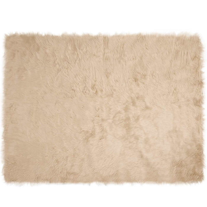 Covor din Lână Faux Tafalla Bej 240 x 340 cm Poliester - WALTI WALTI