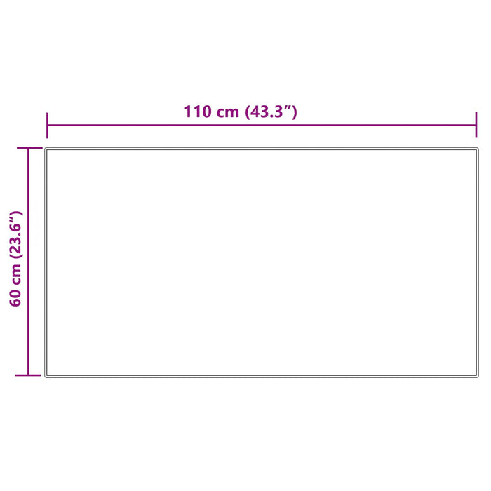Covor din Lână Faux Tafalla Crem 60 x 110 cm Poliester - WALTI WALTI