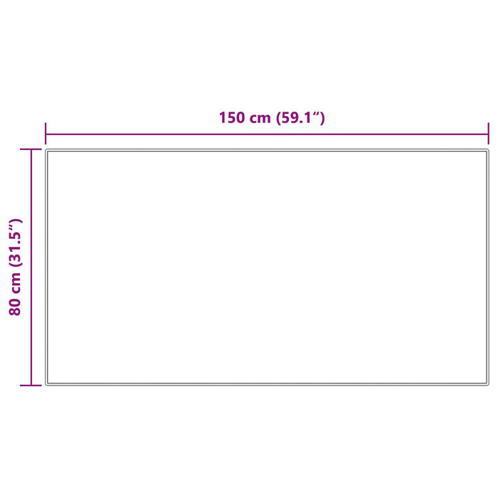 Covor din Lână Faux Tafalla Crem 80 x 150 cm Poliester - WALTI WALTI