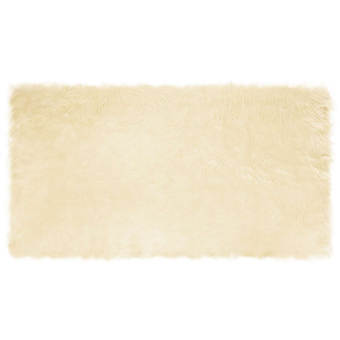 Covor din Lână Faux Tafalla Crem 80 x 150 cm Poliester - WALTI WALTI